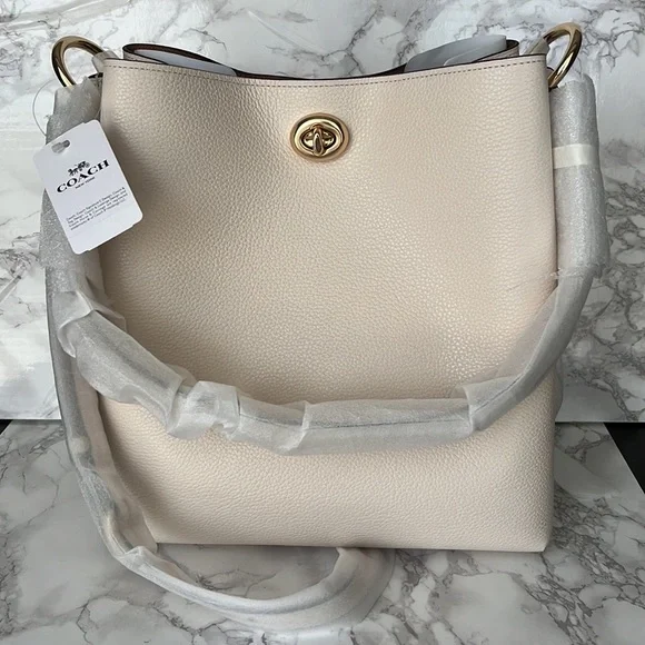 NWT ❇️Coach pebble leather Charlie bucket bag - Picture 4 of 12